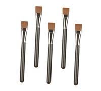 DECORNIJIA 5pcs Portable Flat Facial Mask Applicator Brushes Lightweight Makeup Tools for Even Application of Peel Serum Masks at Home Spa