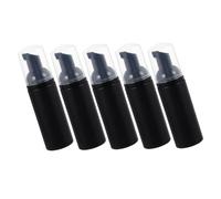 DECORNIJIA 5PCS Portable Reusable Foaming Bottles Frosted Travel Containers for Facial Shampoo Shower Gel Hand Soap with Leak Sealing and Easy Pump Operation