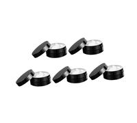 DECORNIJIA 5pcs Premium Black Eye Patch Cream Containers Facial Cream Jars Practical Skincare Packaging Boxes for Women Beauty Storage and Travel