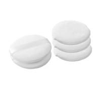 DECORNIJIA 5pcs Simple Powder Makeup Puff Set Lightweight Rounded Cut Velour Applicators High Grade Material for Christmas and Birthdays
