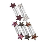 DECORNIJIA 5pcs Star Hair Comb Invisible Hair Clips for Women Comfortable No-trace Bangs Holder for Natural Updo