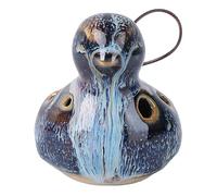 DECORNIJIA 6 Hole Bird Shape Ocarina Flute Ceramic Music Instrument Comfortable to Hold with Manual Tuning for Beginners and Professional Performers Portable and Decorative Random Color