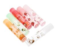 DECORNIJIA 6 Pcs Fruit-flavored Lip Gloss Set with Moisturizing Lip Pomades Hydrating Protectors for Dry