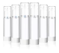 DECORNIJIA 6 Pcs Travel Bottles with Refillable Lotion Pump and Fine Mist Spray Bottles for Cosmetics Lightweight Portable Containers for Serums Toner Makeup and Skincare Toiletries