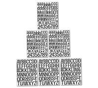 DECORNIJIA 6 Sheets of Black Vinyl Letter Stickers for Bedroom and Wall Decoration, Easy to Peel and Stick Learning Aid Alphabet Wall Decal for Early Learners and Bulletin Boards