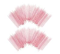 DECORNIJIA 600pcs Double-sided Nail Art Cuticle Pusher Sticks Crystal Rod Nail Dotting Liner Tools for Manicure Pedicure Salon and Home Use Rosy Set