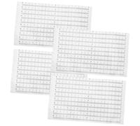DECORNIJIA 60pcs Adhesive Measure Tape Fish Measuring Ruler Self Sticking Ruler Tape Fish Sticky Measure for Workbench Metric Adhesive Scale Workbench Measuring