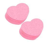 DECORNIJIA 60pcs Compressed Heart Shaped Cellulose Facial Sponges for Daily Deep Cleansing and Makeup Removal Multipurpose Skincare Tool with Quick Dry Reusable Space Saving Design for Travel