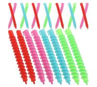 DECORNIJIA 60pcs Curling Spiral Perm Rods for Braids Hair Perm Spiral Curlers Overnight Heatless Curls Random Color