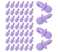 DECORNIJIA 60pcs Resin Mini Pacifier Charms for Shower Decorations Realistic Pacifier Accessories for Crafting Table Scatter and Party Games Easy-Clean Resin Ornaments