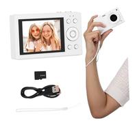 DECORNIJIA 64gb Retro Camera for Vlogging Compact Travel Camera Screen Memory for Adults Boys and Girls