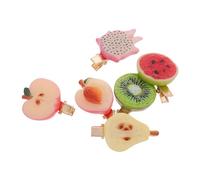 DECORNIJIA 6pcs Adorable Fruit Shape Hair Clips for Girls Cute Cartoon Headdress Barrettes Lightweight Decorative Accessories for Teens Playful and Unique Hair Accessories