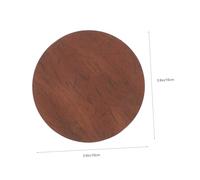 DECORNIJIA 6Pcs Brown Double-sided Leather Tea Cup Mats Anti-slip Heat Resistant Protective Round Coasters for Drinkware Reusable Cup Pads