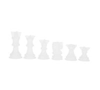 DECORNIJIA 6pcs Chess Shaped Silicone Mold for DIY Aromatherapy Candles Resin Casting Handmade Craft Mould with King Queen Rook Knight Pawn
