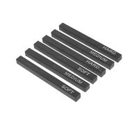 DECORNIJIA 6Pcs Compressed Charcoal Sticks Square Sketching Rods for Artists Soft Medium Hard Drawing Tools for Painting Drawing and Art Supplies