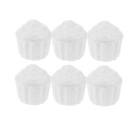 DECORNIJIA 6Pcs Foam Cake Dummies White Craft Models for DIY Decorating Durable Smooth Foam Cake Forms for Practice