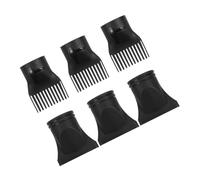 DECORNIJIA 6Pcs Hair Dryer Diffuser and Comb Nozzle Attachments Plastic Concentrator for Quick Drying and Versatile Styling Lightweight Travel-Friendly for Curly Hair at Home and Salon