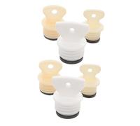DECORNIJIA 6Pcs Hot Water Bottle Cap Replacement Set with Rubber Sealing Plugs and Gaskets, Universal Hot Water Bag Lid Plugs for Winter Cold Weather Use