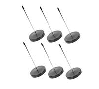 DECORNIJIA 6pcs Metal Receipt Holder Spike for Restaurant and Office Straight Rod Bill Organizer for Order Receipts Memos and Invoices Compact Spindle for Desk Use