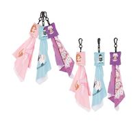 DECORNIJIA 6pcs Microfiber Eyeglass Cleaning Cloth Keychain Soft Lens Wipes with Hanging Buckles for Glasses Sunglasses Camera Screens and Electronic Devices