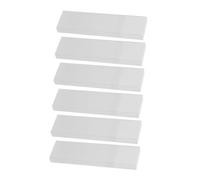 DECORNIJIA 6pcs Portable Tongue Storage Cases Clear Plastic Holder Box for Travel Compact Organizer with Secure Lock Multipurpose Use for Oral Care and Small Essentials