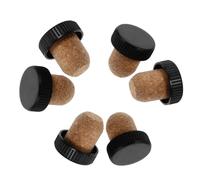 DECORNIJIA 6pcs Red Wine Cork Stoppers Creative Seal Plugs for Wine Bottles Beverage Preservation Restaurant Bar Use