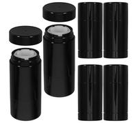 DECORNIJIA 6pcs Refillable Plastic Lip Balm Tubes Containers with Twist Bottom Dispensing Compact Portable Holder for Homemade Creams Material Leak-Resistant Bottle Kit for Travel and Daily