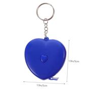 DECORNIJIA 6pcs Retractable Heart-shaped Tape Measure Soft Measuring Tape with Auto-retract Button Portable Body Sewing Measuring Tools for Accurate Waist Arm Leg Measurement