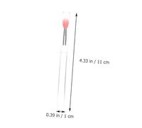 DECORNIJIA 6Pcs Silicone Lipstick Applicator Brushes with Dustproof Caps Fine Soft Heads for Lip Mask Eyeshadow Concealer Makeup Portable Cosmetic Tool in Watermelon Red
