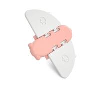 DECORNIJIA 6pcs Sliding Window Safety Locks Childproof Anti-Theft Glass Door Lock Buckles for Home Protection Pink Adhesive