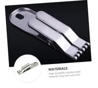 DECORNIJIA 6Pcs Stainless Steel Hook Clips for Baits Red Worm Catching Clamps Fishing Maggots Hook Clamps Convenient Fast Use for Anglers
