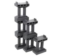 DECORNIJIA 6Pcs Train Bridge Pier Model Set with Stackable Cylindrical Supports for Railway Scenery, Simulation Train Bridge Accessories for ’ DIY Track Games