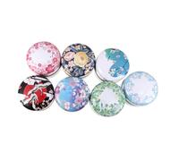 DECORNIJIA 7 Pcs Round Iron Candle Tins for DIY Candle Making Sturdy Empty Jars with Smooth Surface Vibrant Colors Portable Balm and Aromatherapy Containers for Beginners and Use
