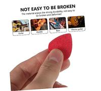 DECORNIJIA 7pcs Felt Ukulele Picks Acoustic Guitar Plectrums Lightweight Colorful Bass Pick for Musical Instrument Players