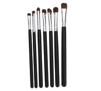DECORNIJIA 7pcs Premium Eye Makeup Brush Set with Soft Natural Bristles Portable Eyeshadow Brushes for Women Dense and Gentle Tips for Daily and Professional Eye Makeup Application