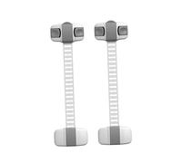 DECORNIJIA 8 PC Security Lock Grey Multifunction Protective Wardrobe and Cabinet Lock Hand Safety Device for Fridge Cupboard Babyproofing