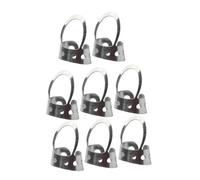 DECORNIJIA 8 PCS Adjustable Thumb and Finger Banjo Picks Stainless Steel Hollowed Plectrums for Acoustic Guitar and Banjo Metal Fingerstyle Picks with Custom Fit Design