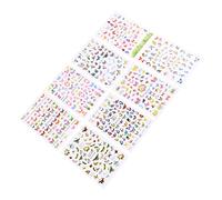 DECORNIJIA 8 Sheets Butterfly Nail Art Stickers Delicate Nail Decals for Women DIY Manicure with Variety of Patterns
