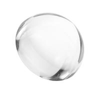 DECORNIJIA 80mm Crystal Half Sphere Decorative Ball for Desktop Table Ornament, Small Glass Hemisphere Paperweight for Home Décor and Photography Accent