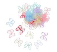 DECORNIJIA 80pcs Butterfly Applique Patches for DIY Crafts Fabric Butterflies Trim for Shirt Patches Jackets Bags Hats Embellishment Easy Embroidery Decorations