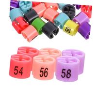 DECORNIJIA 80pcs Colorful Plastic Clothes Hanger Tags with Secure Side Slots Number Markers for Closet and Retail Garment Organization Attachment for Stable Wardrobe Sorting