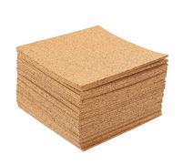 DECORNIJIA 80Pcs Self Adhesive Cork Coasters Natural Cork Backing Sheets for Drink Absorbent Pads DIY Craft Projects Home Wall Decoration