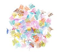 DECORNIJIA 80pcs Small Butterfly Hair Claw Clips Bright Candy Colors Decorative Hair Accessories for Women for Daily and Special Occasions