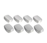 DECORNIJIA 8pcs Aluminum Can Soap Box Square Cosmetic Boxes Aluminum Cases for Storage for Handmade Soap and Beauty Products for Bathroom Organization
