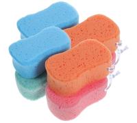 DECORNIJIA 8pcs Bath Sponges for Adults Simple Shape Durable Body Cleaning Sponge with Rich Foam Skin Massaging and Dead Skin Removal Bath Brush Random Color