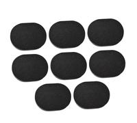 DECORNIJIA 8pcs Black Bamboo Charcoal Face Cleaning Sponges Makeup Sponge Set Soft Facial Cleansing Tool for Daily Skincare and Makeup Application