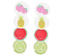 DECORNIJIA 8pcs Cooling Eye Masks Multi Function Fruit Shaped Ice Pads for Office and Outdoor Use Reusable PVC Gel Pack for Soothing Relief From Dry Eyes Swelling and Fatigue