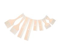 DECORNIJIA 8pcs Double-ended Wooden Weaving Comb for Tapestry Beater, Lightweight and Sturdy Smooth-sanded Wood Tool for Weaving Projects and Textile Masterpieces