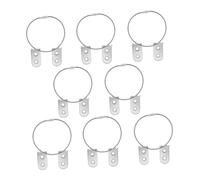 DECORNIJIA 8pcs Furniture Anchors with Angle Brackets for Secure Wall Mounting Anti-tip Metal Fasteners for Dressers and Cabinets Reinforced Strength for Safety and Playroom Essentials