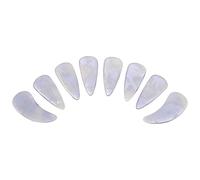 DECORNIJIA 8pcs Guzheng Playing Fingernails Material Double-sided Curve Design for Student Practice Performance and Chinese Zither Nail Replacement String Instruments